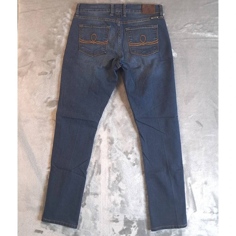 Lucky Brand Jeans‎ Womens 8/29 Ankle Sofia Boot Medium Wash Denim Cotton Spandex